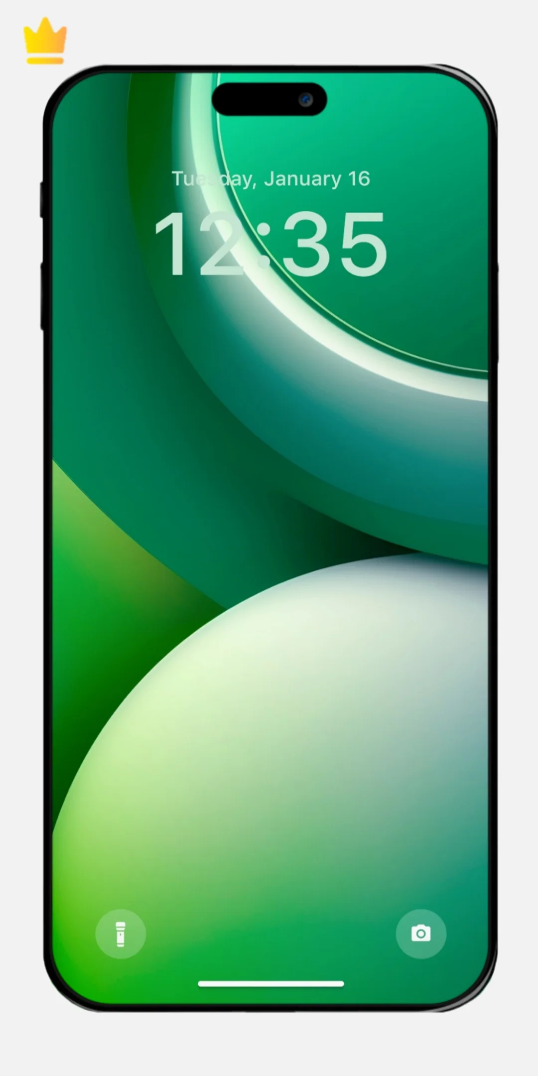 Green phone wallpaper - 001